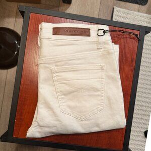 Franky Max Men's Denim Jeans (White, Size 29)
